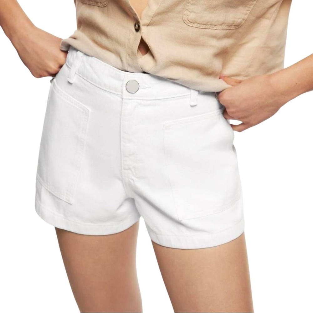 Women’s Zara High-Waisted White Shorts Size L